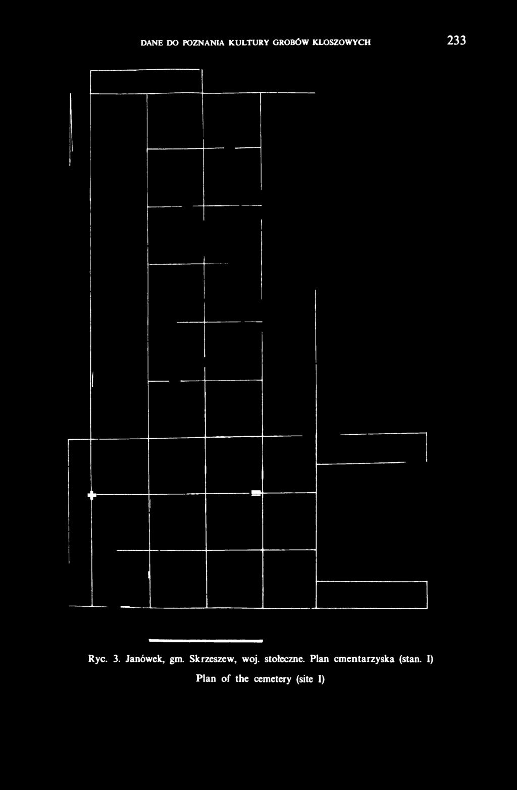 Plan cmentarzyska (stan.