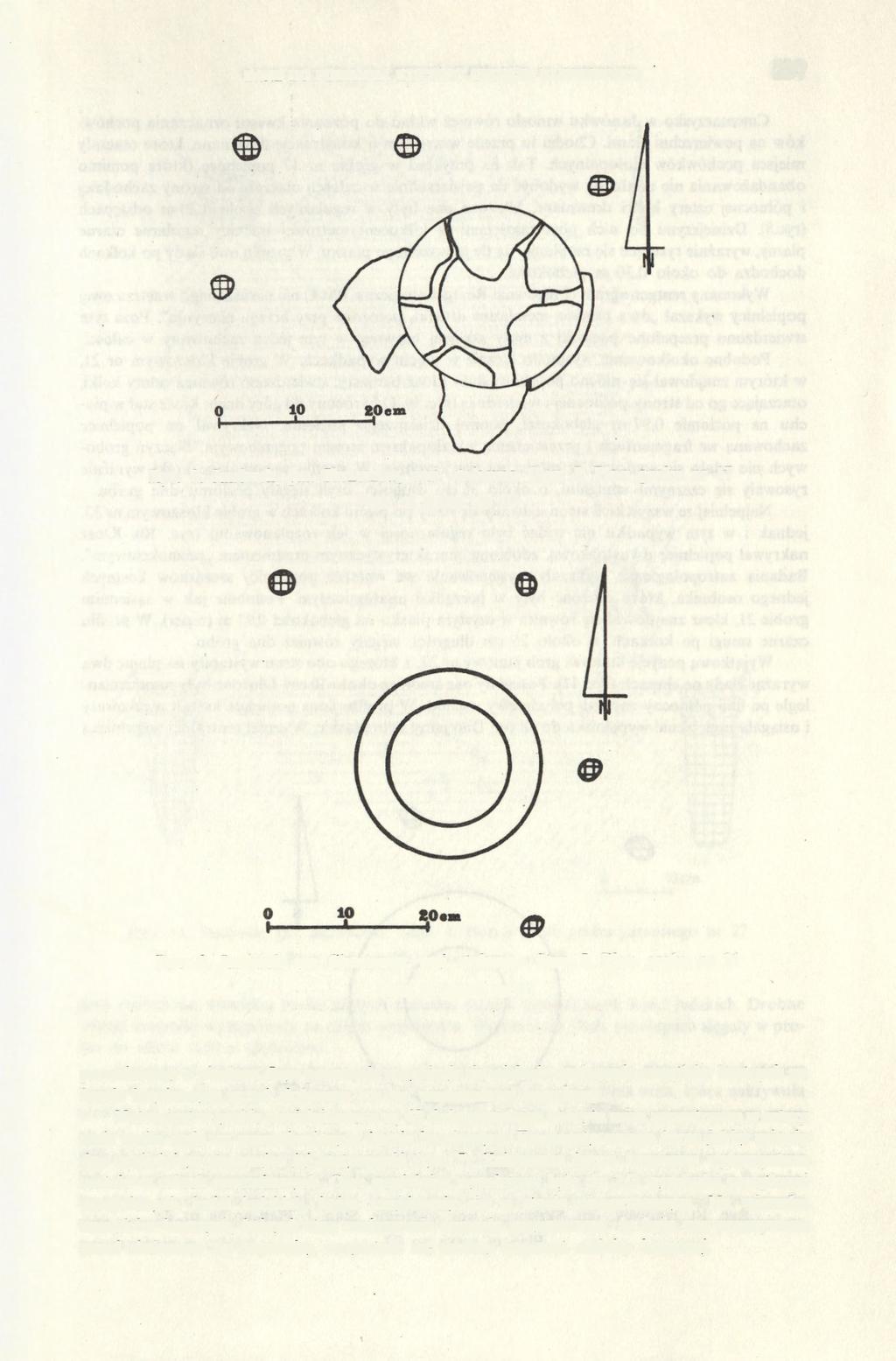DANE DO POZNANIA KULTURY GROBÓW KLOSZOWYCH 237 Ryc. 8. Janówek, gm. Skrzeszew, woj. stołeczne. Stan. I. Plan grobu nr 17 Plan of grave no 17 Ryc. 9. Janówek, gm. Skrzeszew, woj. stołeczne. Stan. I. Plan grobu nr 21 Plan of grave no 21 przemieszany z piachem.