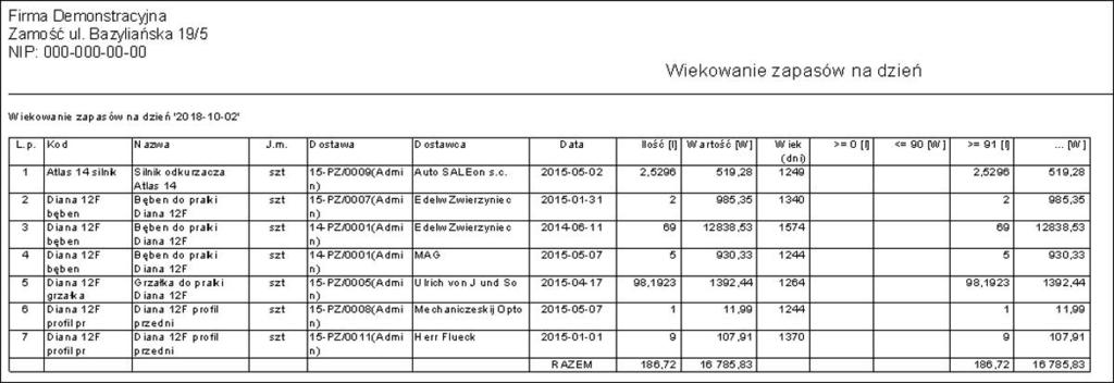 Po wybraniu 'Drukuj' otrzymamy: Na drugiej (kolejnej) stronie wydruku dost pne jest