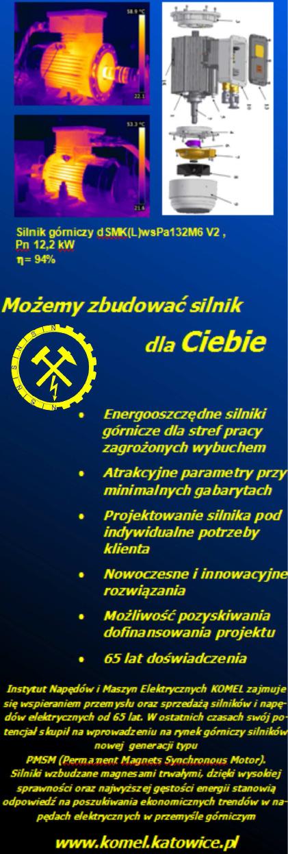 82 Zeszyty Problemowe Maszyny Elektryczne Nr 2/214 (12) "DAMEL" S.A specjalizuje się w silnikach asynchronicznych budowy specjalnej, zwłaszcza przeciwwybuchowej jedno- i dwubiegowej.