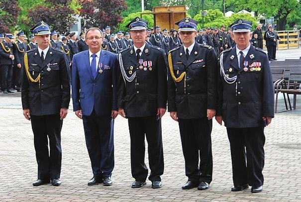 Odznaki Zasłużony dla ochrony przeciwpożarowej otrzymali: Krzysztof Piwowarczyk srebrna, Bohdan Rapita, Marcin Mozyro