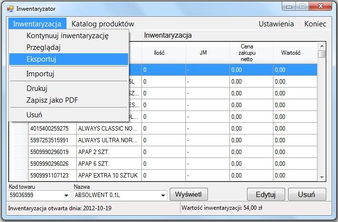 8. Wspomaganie inwentaryzacji przeprowadzanej na wielu komputerach Funkcjonalność służy do koordynowania danych inwentaryzacji przeprowadzanej przy pomocy wielu komputerów jednocześnie.