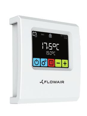 jednocześnie Integracja do SYSTEMU FLOWAIR Siłownik przepustnic odcinających Siłownik by-pass Czujnik temperatury powietrza usuwanego z pomieszczenia Centralny układ zasilająco-sterujący Zawór