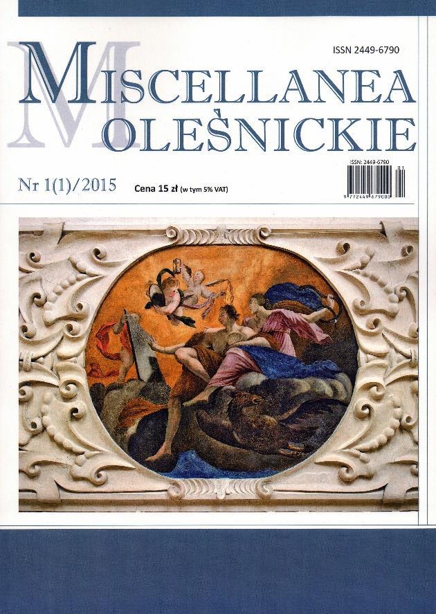 Miscellanea Oleśnickie (2015- ) Miscellanea (z łac. miscellaneus mieszany) to po prostu rozmaitości.