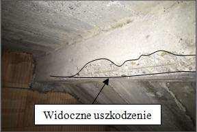 314 Przyczyny uszkodzeń żelbetowych elementów stropu Rys. 1. Przekrój poprzeczny budynku 2.