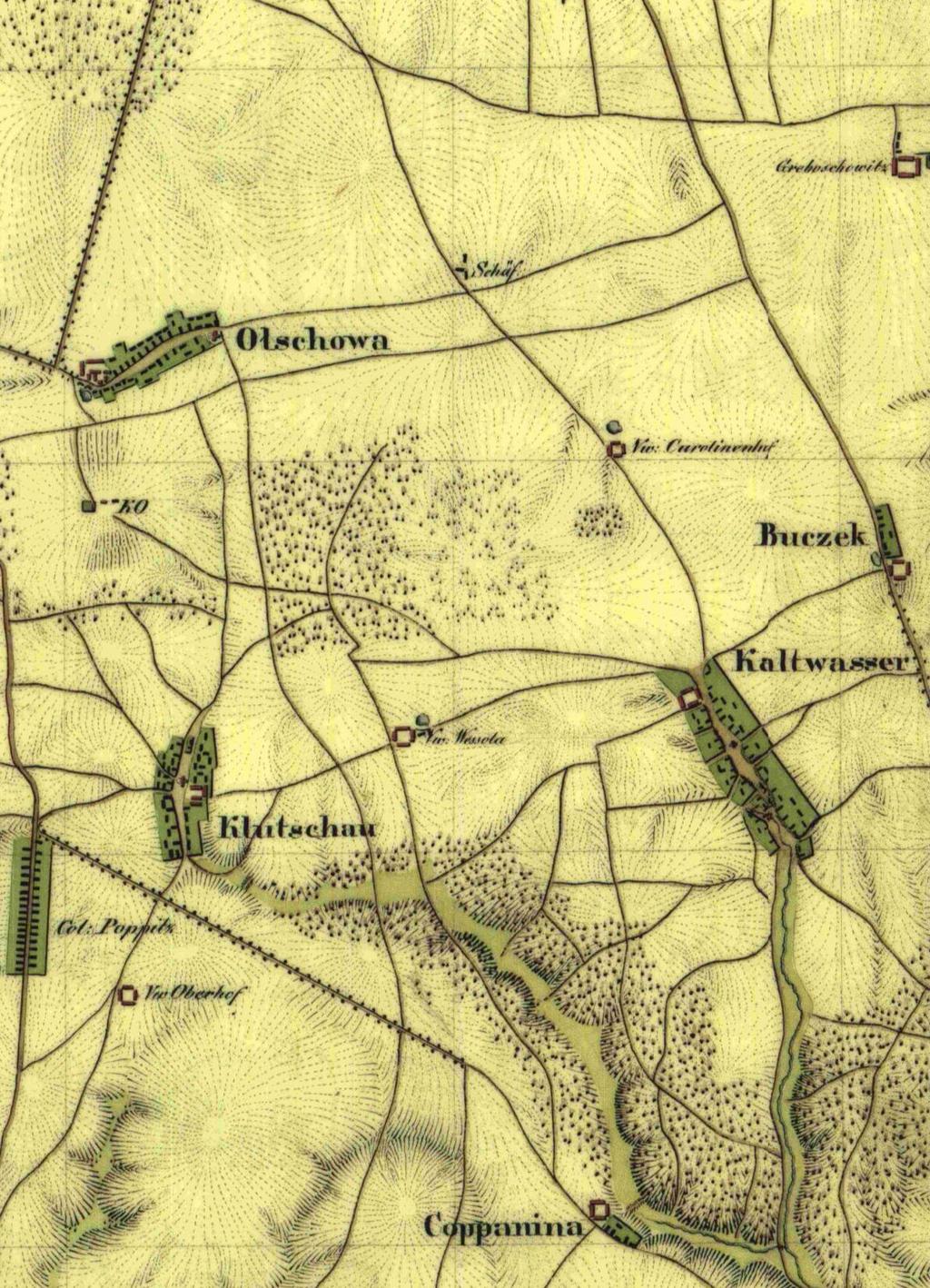 Śląsk prawdziwy 138 Nasze wioski na mapie z 1825 r.