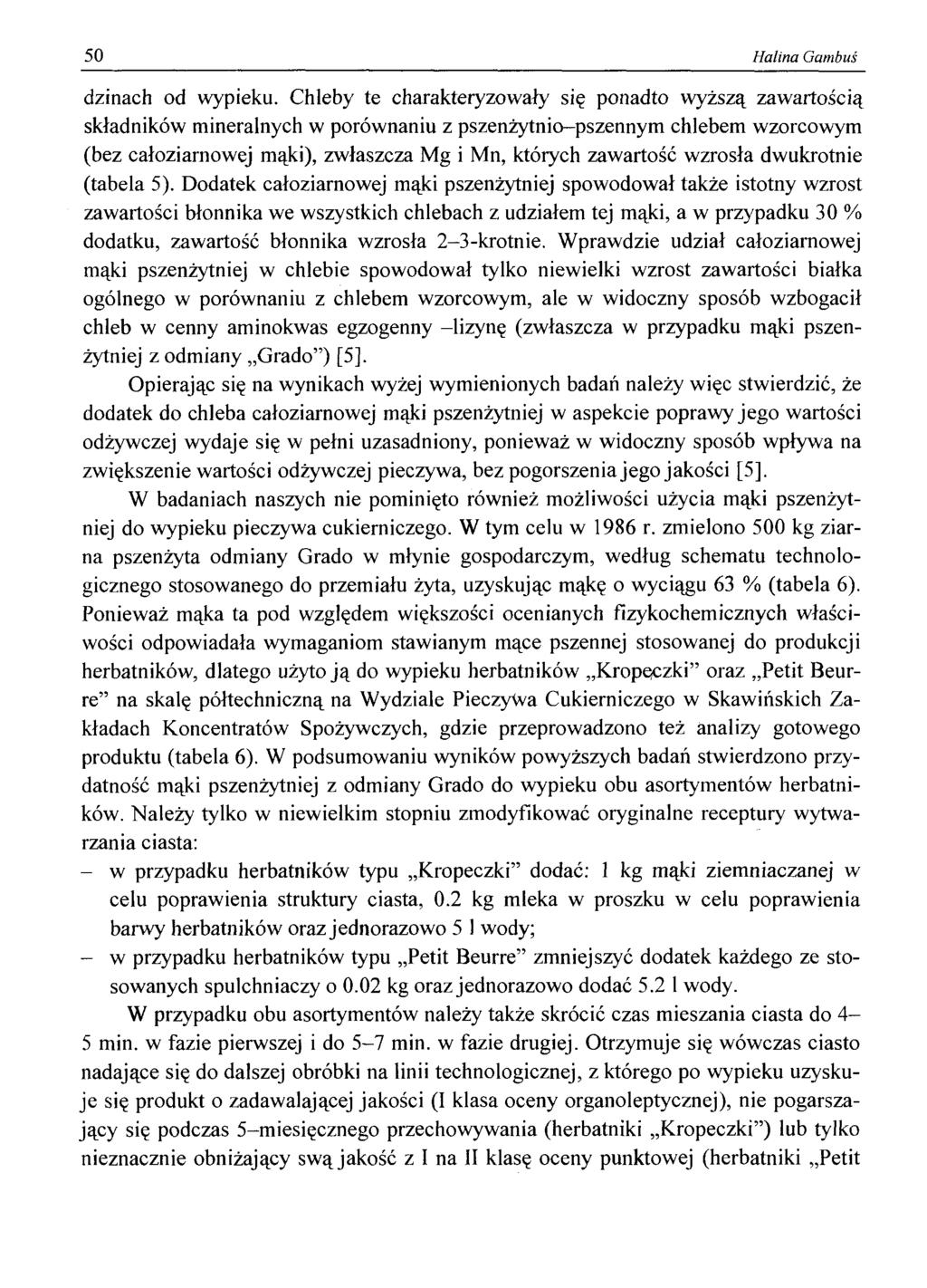 50 Halina Gambuś dżinach d wypieku.