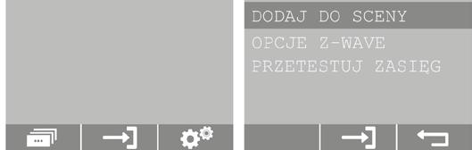 Poruszając się po wierszach przyciskami / znajdź dane urządzenie, które chcesz dodać do sceny, np. OKNO 1. Przyciskiem F2 lub OK wybierz urządzenie. 6.