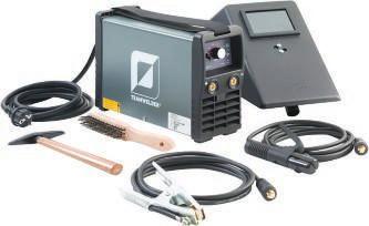 Spawarka elektrodowa MMA 160 Set spawarka elektrodowa do napraw w warsztacie, montażu i na placu budowy z praktycznym pasem do noszenia lekka i komfortowa technologia inwertera z funkcją standby