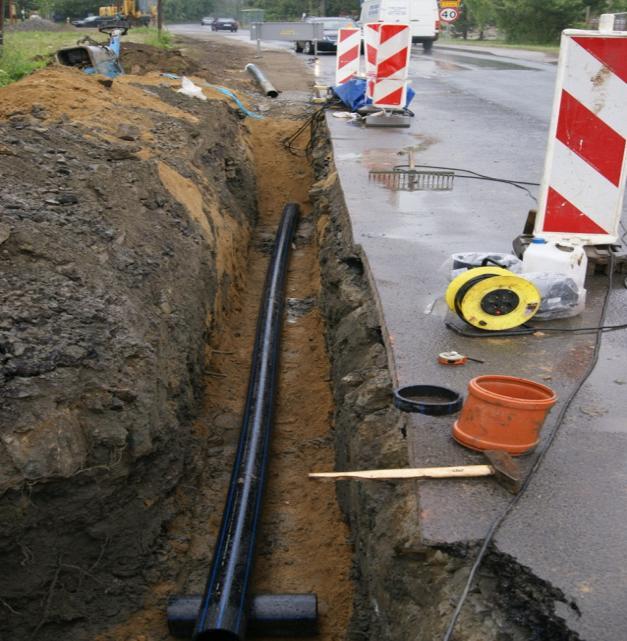 ramach zadania wykonano 6,07 km sieci