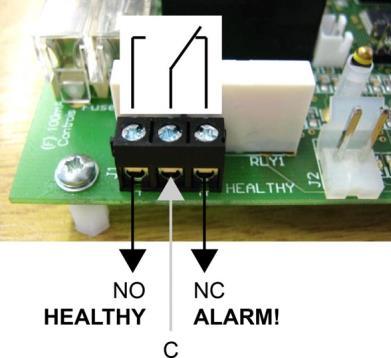 11. SYGNAŁ USTERKI Płyta PCB w urządzeniu wyposażona jest w złącze wyjściowe (HEALTHY) do sygnalizacji błędów.