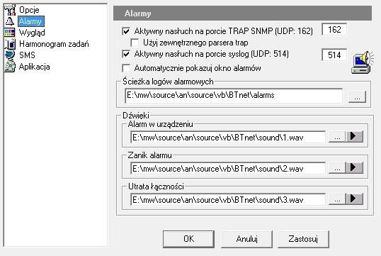 6.3 Współpraca z urządzeniami innych producentów Aplikacja współpracuje z urządzeniami innych producentów takich jak NokiaHaliplex, DynaSnmp, Ericson, Moxa.