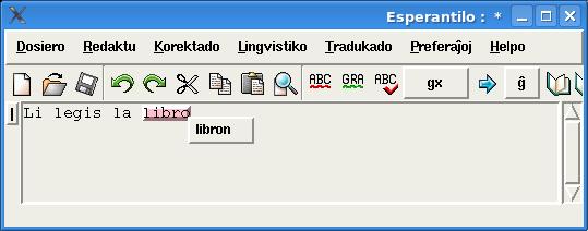Dokumentaro de Programo Esperantilo 10 Redaktado malkongrua kazo aŭ nombro Plena listo de tipoj de eraroj estas atingebla tie http://www.esperantilo.org/erarekzemploj.
