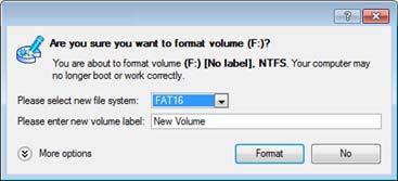 - Volume label. Podaj w polu tekstowym etykietę woluminu dla wybranej partycji. Nie jest to znaczący parametr, służy jedynie do identyfikacji dysku. - Drive letter assignment.