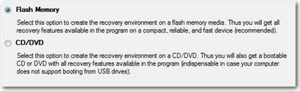Utworzyć z dysku głównego środowisko ratunkowe Linux/DOS lub WinPE na dysku CD/DVD lub pamięci USB. Poniżej opisane jest w jaki sposób utworzyć środowisko ratunkowe oparte na WinPE 2.