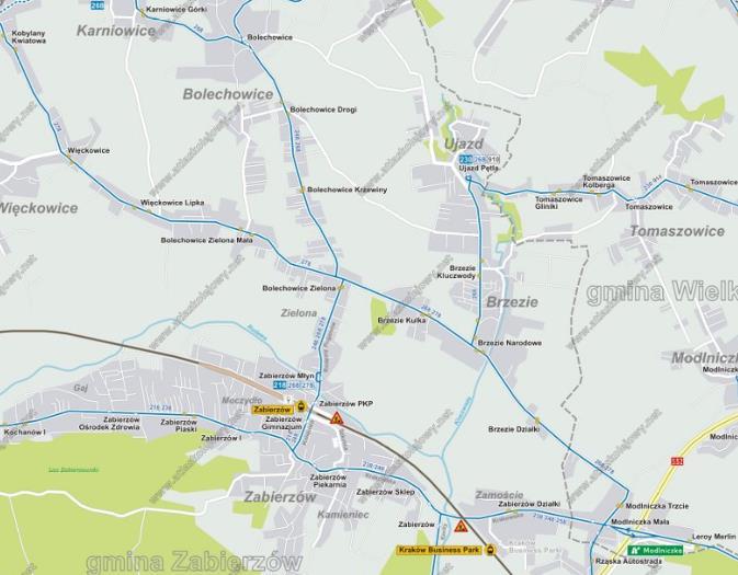 Komunikacja publiczna w gminie opiera się na sieci dobrze zorganizowanych przewoźników prywatnych - do Bolechowice kursuje także autobus krakowskiego MPK. DOSTĘPNOŚĆ INDYWIDUALNA: Działka ew.