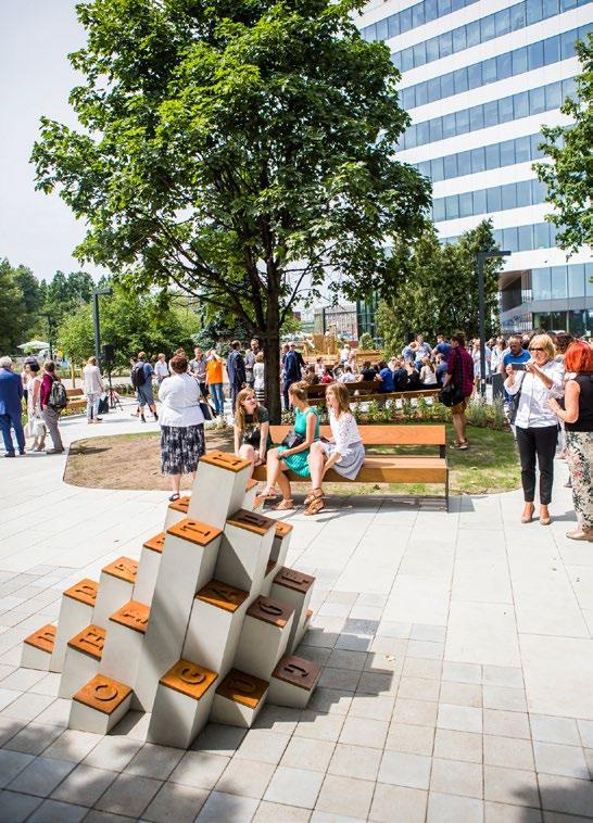 Successful investments are created in a good atmosphere, therefore, we try to make the surroundings of our buildings attractive not only to the users but also to the local community.