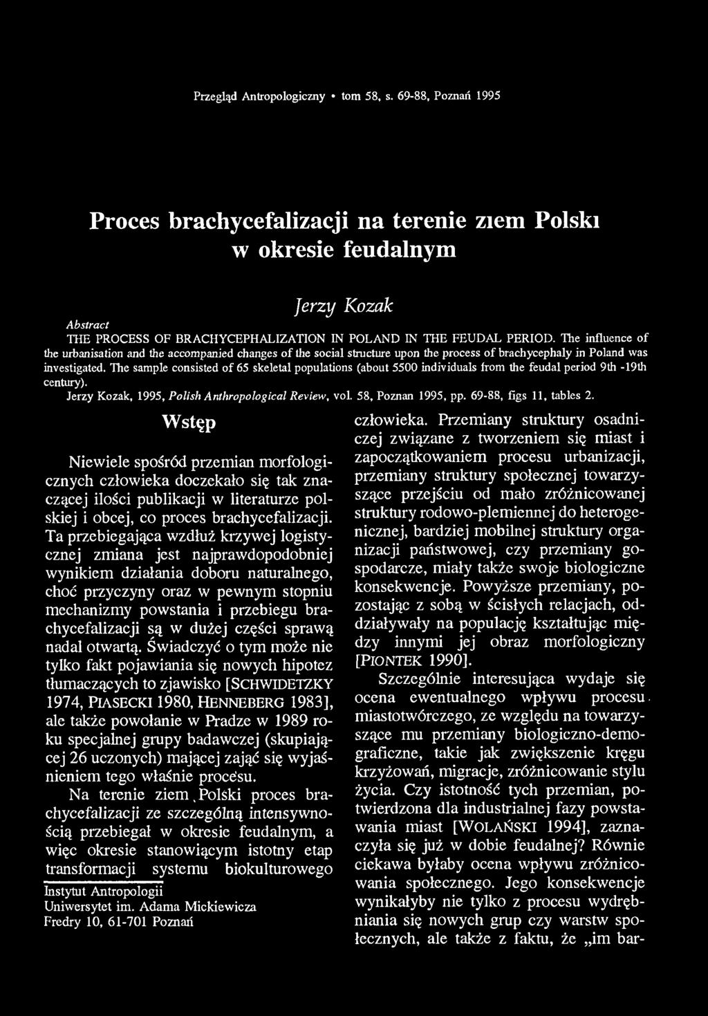Przegląd Antropologiczny tom 58, s.