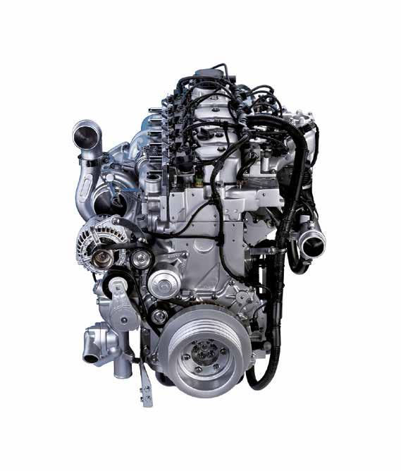 SILNIKI SILNIKI W EUROCARGO to wysokoprężne 4cylindrowe silniki Tector 5 o pojemności 4,5 litra i 6cylindrowe silniki Tector 7 o pojemności 6,7 litra.