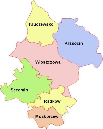 Raport z Programu Ochrony Środowiska dla 2. Charakterystyka gminy 2.1. Położenie jest gminą miejsko wiejską położoną w zachodniej części województwa świętokrzyskiego. Miasto jest miastem powiatowym.