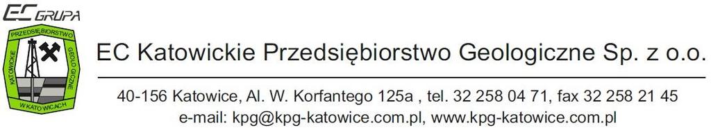 +Finansujący dokumentację: KOMPANIA WĘGLOWA S.A., KWK Ziemowit ul.