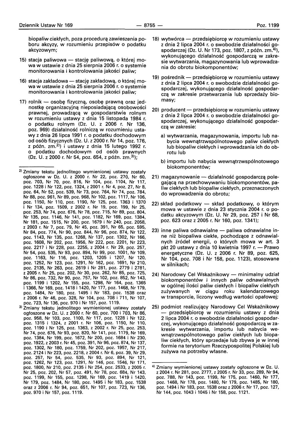 Oziennik Ustaw Nr 169-8755- Poz.