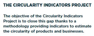 An Approach to Measuring Circularity METHODOLOGY The project has focused