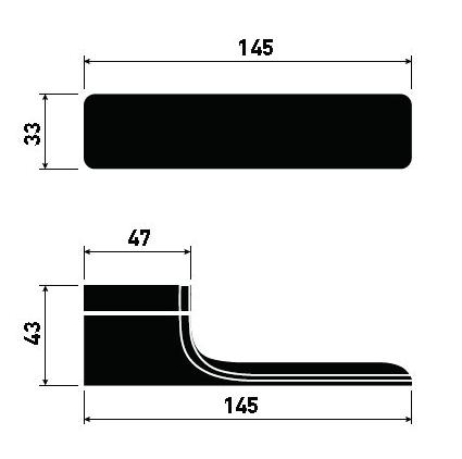 Klamki drzwiowe Rozety tytan mat tytan mat KLAMKA MM 4,00 602,0 0,00 615,00 55,00 658,05 60,00 824,10 60,00 824,10