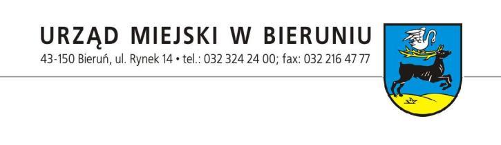 WNIOSEK Komórka odpowiedzialna BIURO ZARZĄDZANIA MIENIEM tel.: 32 324 24 05 www.bierun.