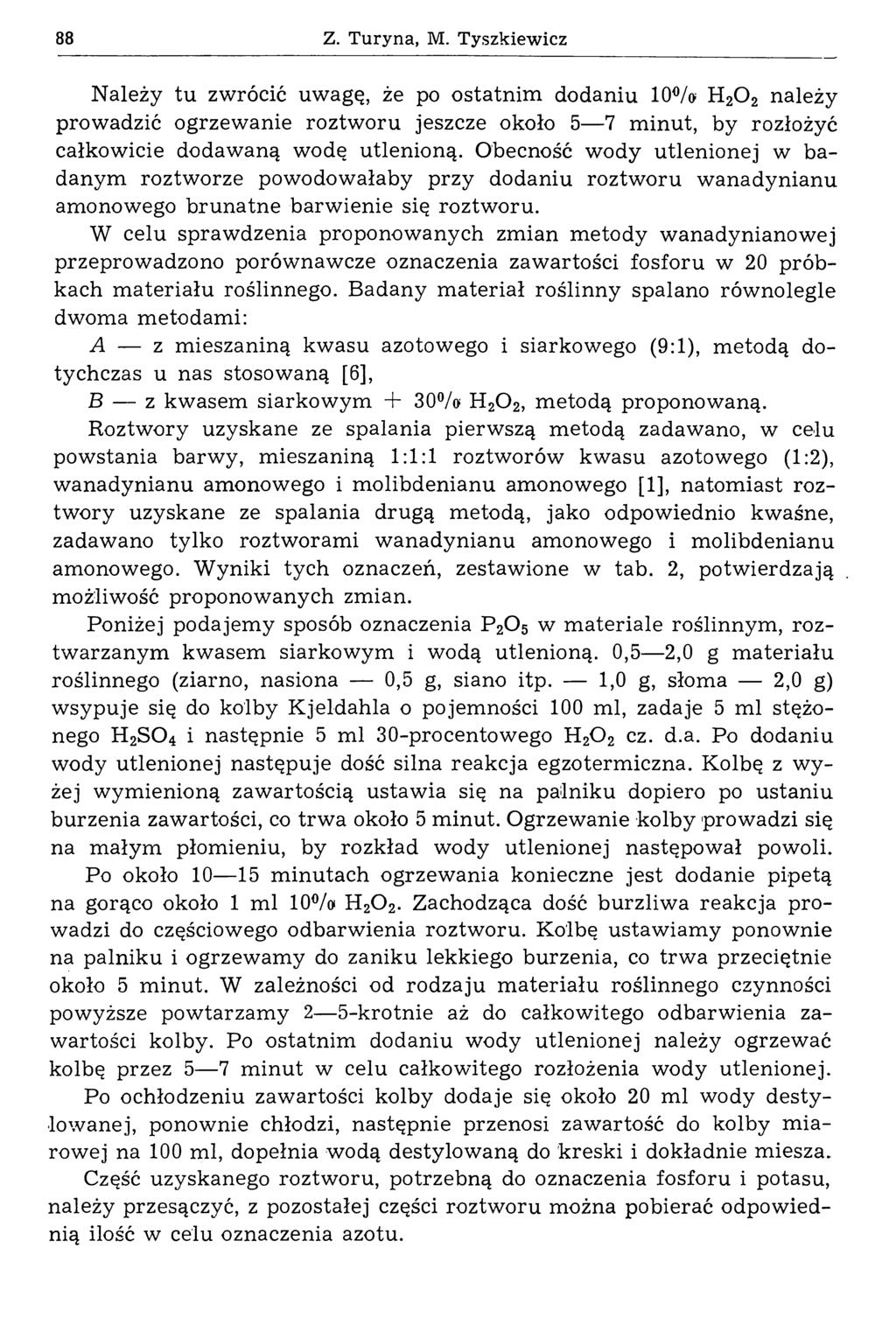 88 Z. Turyna, M.