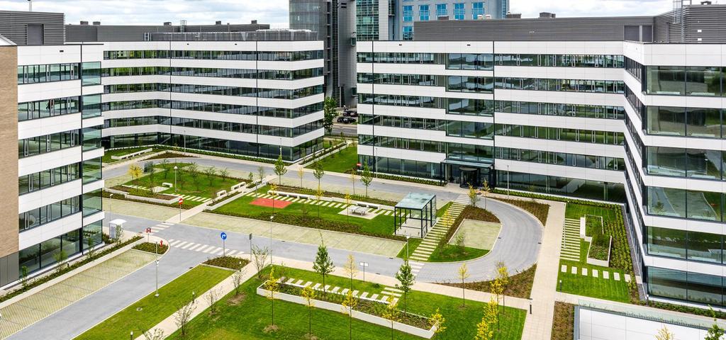 Business Garden Poznań wartość kontraktu 21 107 tys. PLN Realizacja konstrukcji prefabrykowanej.