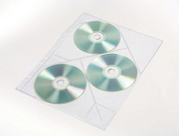 KOSZULKI / POCKETS Koszulka do Wpinania PVC na 3 Płyty CD lub DVD Punched Pocket for 3 CD or DVD, PVC wykonane z niezwykle mocnej folii PVC wysoka przezroczystość