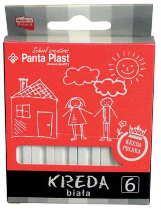 KREDA / CHALK SZKOŁA / SCHOOL Kreda B2 Kwadratowa Biała 6 szt. White Chalk in the Box 6 pcs.