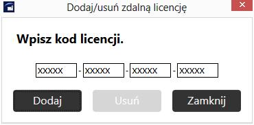 4. Zmienianie ustawień tablicy interaktywnej Dodawanie lub usuwanie zdalnej licencji W niniejszej sekcji zawarto informacje na temat włączania opcji udostępniania sesji zdalnej tablicy poprzez