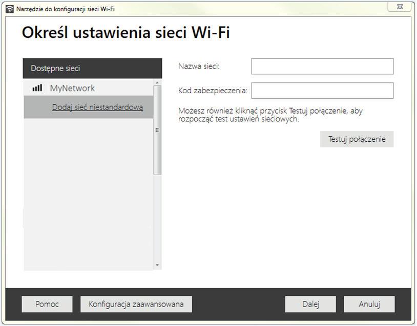 Kliknąć przycisk Dalej, odłączyć kabel USB, a następnie kliknąć przycisk Zamknij. Często zadawane pytania Pyt.