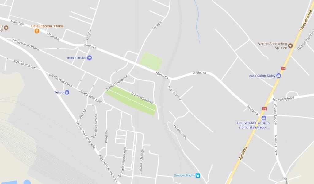 2. LOKALIZACJA. 2.1 Lokalizacja obiektu. Przepust zlokalizowany jest w miejscowości Radlin w ciągu ul. Mariackiej na działce nr: 1029/248.