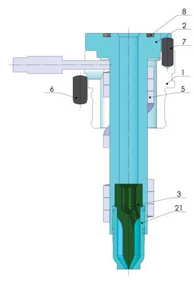 typ WP-20 Systemy GK WADIM PLAST - KATALOG Dysza typ WP-20/.../TP tuleja pierścieniowa DANE TECHNICZNE Napięcie 230 V Czujnik temperatury Fe-CuNi (typ J) Długość przewodów 2000 mm Maks.