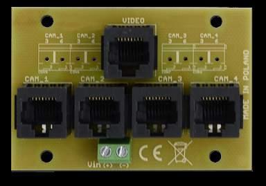 PoE PASSIVE/802.3af/802.3at 1 kanał złącza RJ45/RJ45. Profesjonalny switch PoE do 16 kamer.