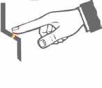 Masterfinger (palec administracyjny; kodowanie palców użytkowników i administracja systemu) 2. Palec użytkownika (otwieranie drzwi) ff Przed przystąpieniem do kodowania palców należy umyć ręce!