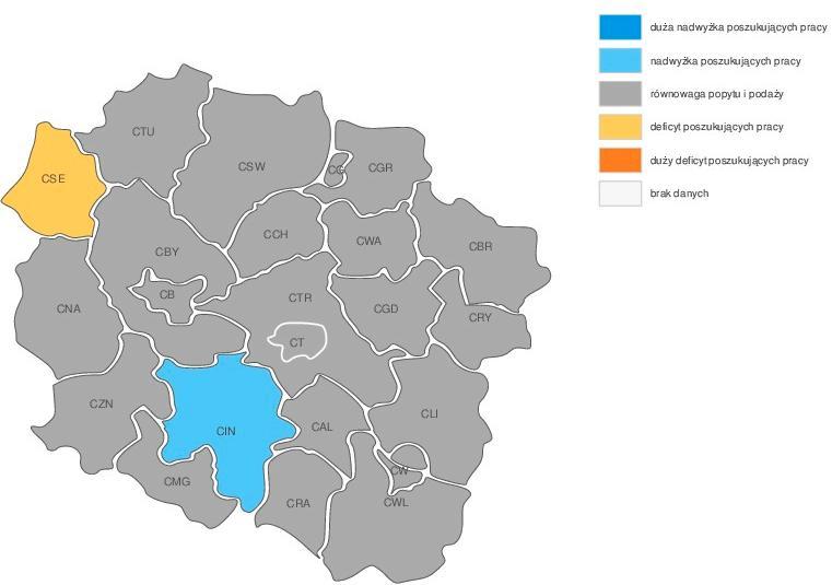 Legenda: CSE powiat sępoleński CGD powiat golubsko-dobrzyński CB Bydgoszcz CTU powiat tucholski CT Toruń CBY powiat bydgoski ziemski CSW powiat świecki CTR powiat toruński ziemski CRA powiat