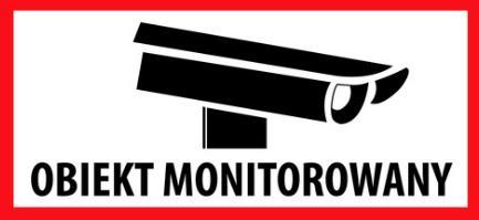 12. Miejsca objęte monitoringiem wizyjnym są oznakowane stosownymi tabliczkami informacyjnymi: 13.