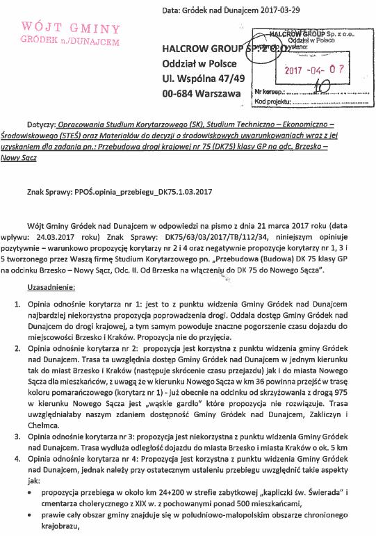 Część 3 - Opinie samorządu i organizacji społecznych Poniżej zamieszczono