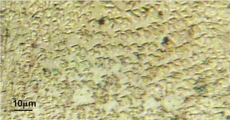 Rys. 4. Mikrostruktura strefy stopowanej; parametry LOC: v = 16 mm/s, E = 35W/mm 2 Fig. 4. Microstructure of the alloyed zone; parameters of laser heating: v = 16 mm/s, E = 35W/mm 2 a s, mm Rys. 5.