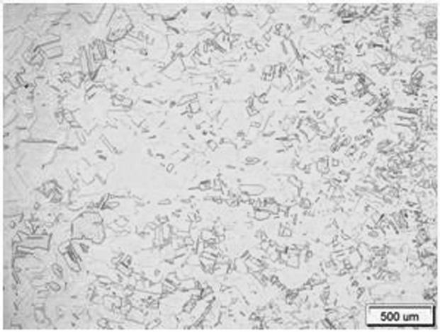a) welded joint macrostructure; b) microstructure of austenitic stainless