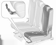 Fotele tylne Fotele w drugim rzędzie Fotele, elementy bezpieczeństwa 47 9 Ostrzeżenie Podczas regulowania lub składania foteli lub oparć drugiego i trzeciego rzędu trzymać ręce i nogi z dala od