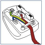 6. Informacje o przepisach How to connect a plug The wires in the mains lead are coloured in accordance with the following code: BLUE - NEUTRAL ( N ) BROWN - LIVE ( L ) GREEN&YELLOW - EARTH ( E ) 1.