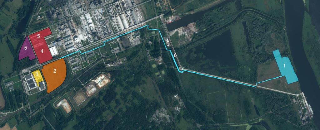 Lokalizacja projektu 1. Terminal przeładunkowo-magazynowy 3.