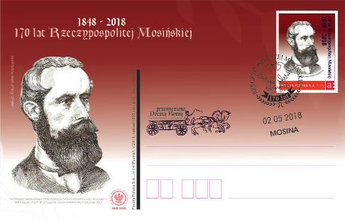 rocznicy proklamacji Rzeczypospolitej Mosińskiej, wspólnie z Pocztą Polską przygotowaliśmy dla mieszkańców filatelistyczne atrakcje. Kartki, koperty, znaczki.
