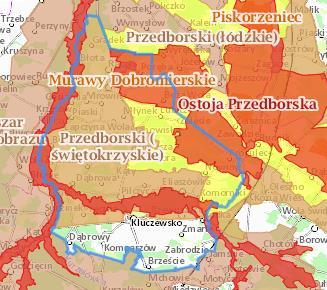 Mapa 6 Obszary chronione na terenie Gminy Źródło: http://geoserwis.gdos.gov.