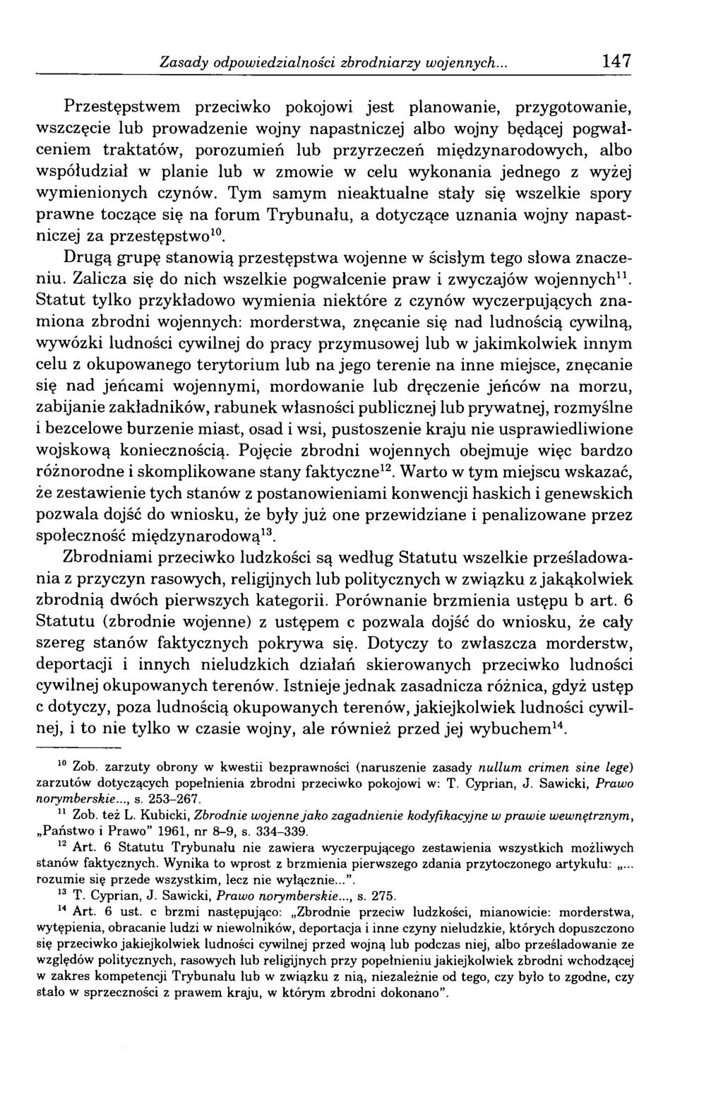 Zasady odpowiedzialności zbrodniarzy wojennych.